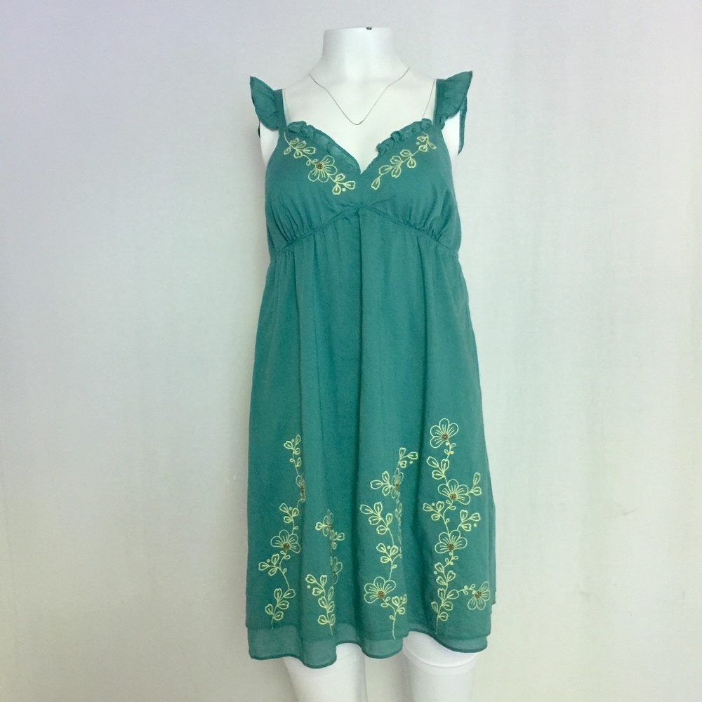 Eloise (Anthro) -Embroidered Tank Dress